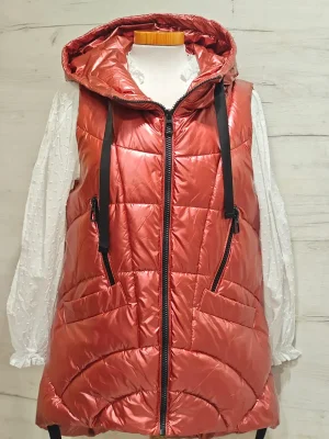 Chaleco Metalizado Cremalleras