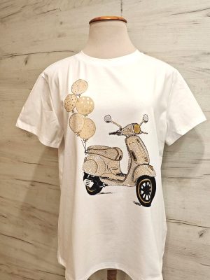 camiseta moto glam