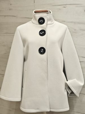 chaqueta elegant line botones blanco