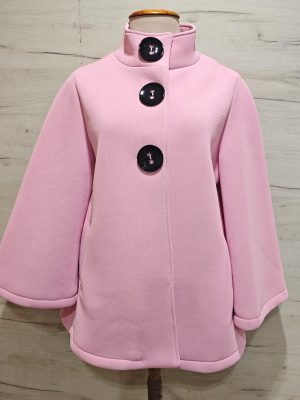 chaqueta elegant line botones rosa