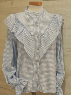 Blusa Volante Romantic Azul