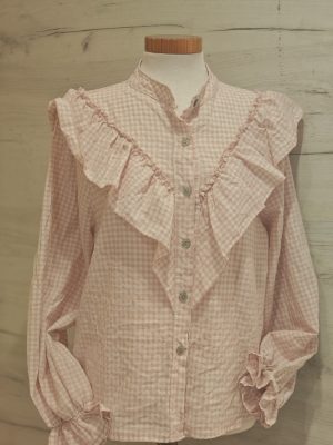 Blusa Volante Romantic Rosa