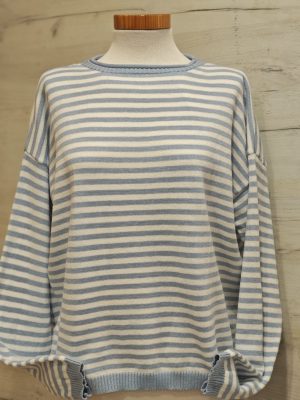 Jersey Rayas Azul Claro