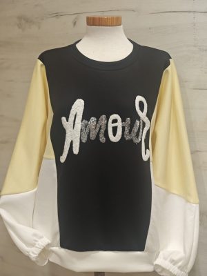 Sudadera Amour Negra