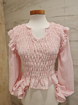 Top Cuadros Vichy Rosa