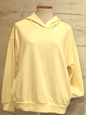 sudadera sprint capucha amarilla