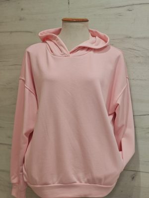 sudadera sprint capucha rosa