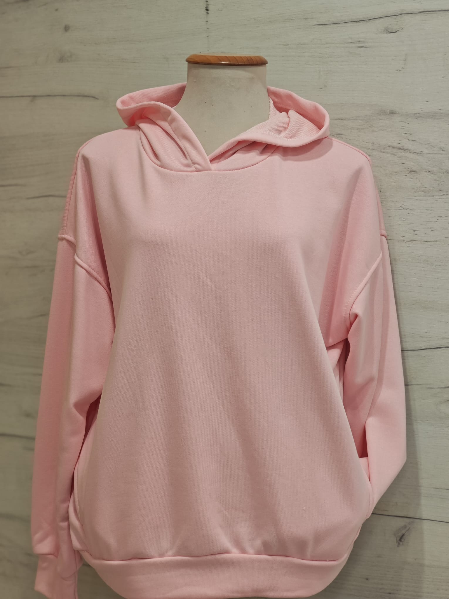 sudadera sprint capucha rosa