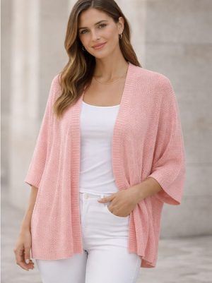 chaqueta rosa brillo