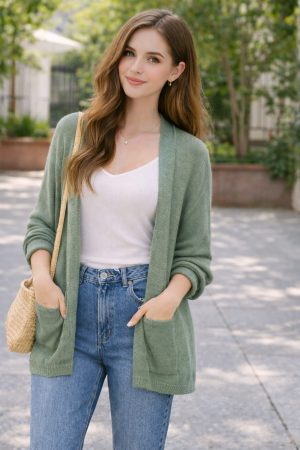 chaqueta verde oscuro