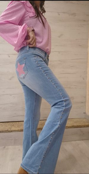 Vaquero tachuelas y estrellas