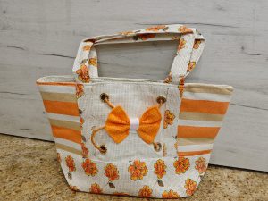 bolsa de playa lazo naranja