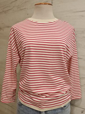 Camiseta Rayas fuxia