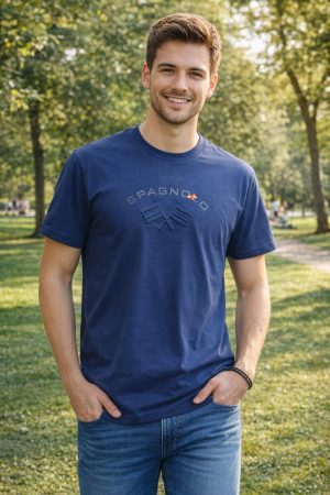 Camiseta Azul Marino Bandera