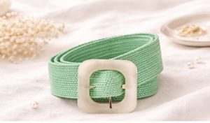 cinturón elástico verde