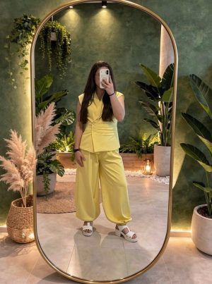 Conjunto chaleco abotonado