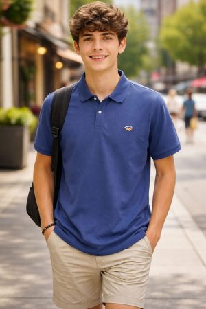 Polo Azul Marino Bandera